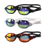 Lunettes de natation galvanis�es, 1 paire, etanches, anti - bu�e, pour femmes et hommes, verres haute ...