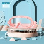 Lunettes de natation hd a grand cadre pour enfants, etanches, antibue, ecouteurs une pice #d