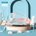 Lunettes de natation hd a grand cadre pour enfants, etanches, antibue, ecouteurs une pice #a