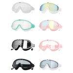 Lunettes de natation hd a grand cadre, etanches et antibue, equipement de protection des yeux pour hommes ...