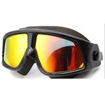 Lunettes de natation hd en silicone plaqué anti - buée, surdimensionnées, etanches et anti - buée, protège ... Lunettes de natation hd en silicone plaqué anti - buée, surdimensionnées, etanches et anti - buée, protège ...