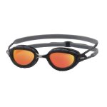 Lunettes de natation zoggs predator titanium (r) - grey / black / mirroredorange / noir - tu