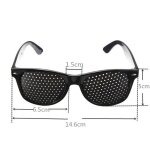 Lunettes noires pour l'amélioration de la vue, dispositif a petits trous pour exercice des yeux, anti ... Lunettes noires pour l'amélioration de la vue, dispositif a petits trous pour exercice des yeux, anti ...