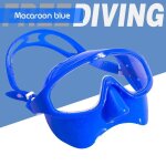 Lunettes de plongée en apnée, ajustable, anti - buée, etanche - type q - blue Lunettes de plongée en apnée, ajustable, anti - buée, etanche - type q - blue