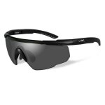 Lunettes saber adv smoke matte black frame avec sac - wiley x