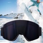 Lunettes de ski anti - bu�e pour moto, sur - lunettes de snowboard, sangle extensible, protection uv ...