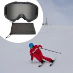 Lunettes de ski anti - bue uv400, double lentille, sport de neige, snowboard, patinage, pour homme et ...