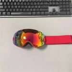 Lunettes de ski pour enfants, protection uv, double couche, pour garons et filles - type c4