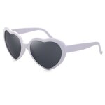 Lunettes de ski en forme de cur pour femmes, a la mode, les lumires changent en forme de cur la ...