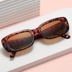 Lunettes de soleil carr�es de luxe pour hommes et femmes, petites lunettes de soleil rectangulaires vintage ...
