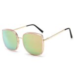 Lunettes de soleil ¿il de chat pour femmes, en m�tal, design de marque, pare - soleil uv, lunettes de ...