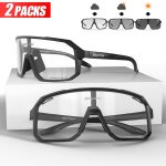 Lunettes de soleil de cyclisme photochromiques pour hommes et femmes, lunettes de sport vtt, lunettes ...