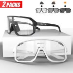 Lunettes de soleil de cyclisme photochromiques pour hommes et femmes, lunettes de sport vtt, lunettes ...