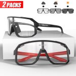 Lunettes de soleil de cyclisme photochromiques pour hommes et femmes, lunettes de sport vtt, lunettes ...