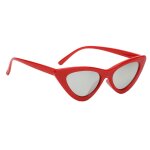 Lunettes de soleil pour femmes, yeux de chat, cyclisme, marque de styliste, triangle, ombres de lentille, ...