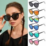 Lunettes de soleil pour femmes, ombres a la mode, monture super lgre, verres rflchissants, yeux de ...