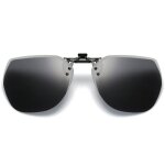 Lunettes de soleil polaris�es a clip pour hommes et femmes, photochromiques, polaris�es, changement de ...