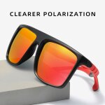 Lunettes de soleil polarises d'extrieur pour hommes, grande monture, vtt, cyclisme sur route, montagne, ...