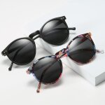 Lunettes de soleil polarises uv400 pour hommes et femmes, rtro, rondes, vintage, pour la pche, le ...