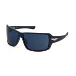 Lunettes de soleil police spln37 65 / 14 / 115 matte blue / blue inject unisexe spln37