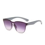Lunettes de soleil sans bords uv400 pour femmes, nouvelle collection de lunettes de soleil de marque ...