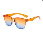 Lunettes de soleil sans bords uv400 pour femmes, nouvelle collection de lunettes de soleil de marque ...