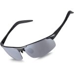 Lunettes de soleil de sport polaris�es pour hommes: lunette de cyclisme pour v�lo course a pied running ...