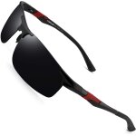 Lunettes de soleil de sport polaris�es pour hommes et femmes, lunettes de soleil de conducteur, course, ...