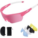 Lunettes de soleil de sport polarises pour hommes, femmes, jeunes avec 5 verres interchangeables, lunettes ...