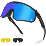 Lunettes de soleil de sport polarises pour homme et femme, uv400, coupe - vent, lunettes de soleil de ...