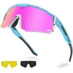 Lunettes de soleil de sport polarises pour homme et femme, uv400, coupe - vent, lunettes de soleil de ...