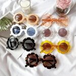 Lunettes de soleil vintage pour enfants, rondes, a fleurs, uv400, sport, pour filles et garons, pour ...
