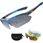 Lunette de sport polarises homme cyclisme lunette vtt protection uv400 lunette de soleil noir pour vlo ...