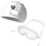 Lunette style masque enfant lunettes de prolonger et bonnet de bain masque natation ajustable lunette ...
