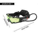 Lunettes de vision nocturne r�glables pour enfants, a led, pour la course, le cyclisme, la chasse, pour ...