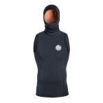 Lycra dbardeur avec cagoule fbomb polypro hood vest rip curl 1619 black / black l noir