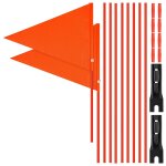 M?t de drapeau de scurit de vlo de 6 pieds, drapeau avec support de , drapeau tanche rglable ...