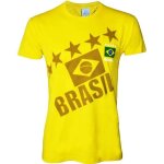 M - t - shirt - bresil - football - jaune - manches courtes - respirant