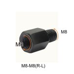 M8 - m8(r - l) adaptateur de rétroviseur noir m10 m8 10mm 8mm, pour scooter et moto, vis a vis de conversion ... M8 - m8(r - l) adaptateur de rétroviseur noir m10 m8 10mm 8mm, pour scooter et moto, vis a vis de conversion ...