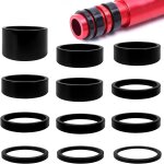 Maas - 12 pices fibre de carbone entretoise, entretoises de casque sont utiliss pour le guidon de vlo, ...