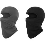 Maas - lot de 2 cagoules pour enfant, bonnet de vlo sous casque, cagoule noire, cagoule noire, cool ...