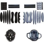 Maas - lot de 2 coussinets universels pour casque de vlo, casque de vlo, coussinets en mousse avec ...