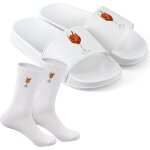 Maas - 2 pices cadeaux drles pour femmes cadeaux d'amoureux de cocktail 1 paire pantoufles a motifs ...