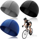 Maas - 3 pices cyclisme skull cap, casquette de doublure de casque, bonnet sous casque lger et, respirant, ...