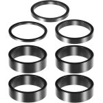 Maas - lot de 7 entretoises de casque de vlo, 4 tailles en alliage d'aluminium pour guidon de vlo, ...