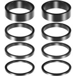 Maas - lot de 8 entretoises de casque de vlo, 4 tailles en alliage d'aluminium pour guidon de vlo, ...