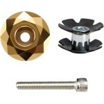 Maas - bouchon de direction supérieur de casque de vélo avec ecrou etoile 1 - 1 / 8 (28, 6 mm), capuchon ... Maas - bouchon de direction supérieur de casque de vélo avec ecrou etoile 1 - 1 / 8 (28, 6 mm), capuchon ...