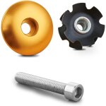 Maas - entretoise de casque de vlo 1 - 1 / 8 pouce 28, 6 mm avec capuchon suprieur de tige, ecrou etoile ...