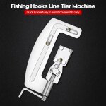 Machine de rang�e de ligne de crochet semi - automatique en acier inoxydable, accessoire de p�che, attachant ...