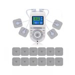 Machine tens avec 4 electrodes pour le soulagement de la douleur, massage par impulsions, stimulation ...